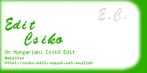 edit csiko business card