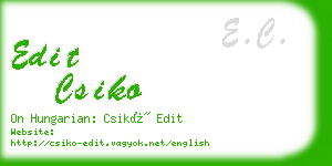 edit csiko business card